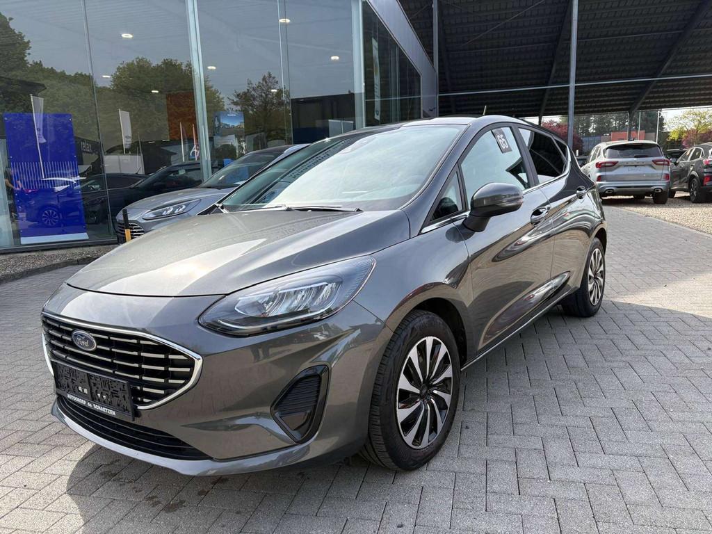 Ford Fiesta EcoBoost Titanium 1.0 ecoboost 100 pk (bj 2023), Auto's, 1163 kg, Stof, Gebruikt, Parkeersensor
