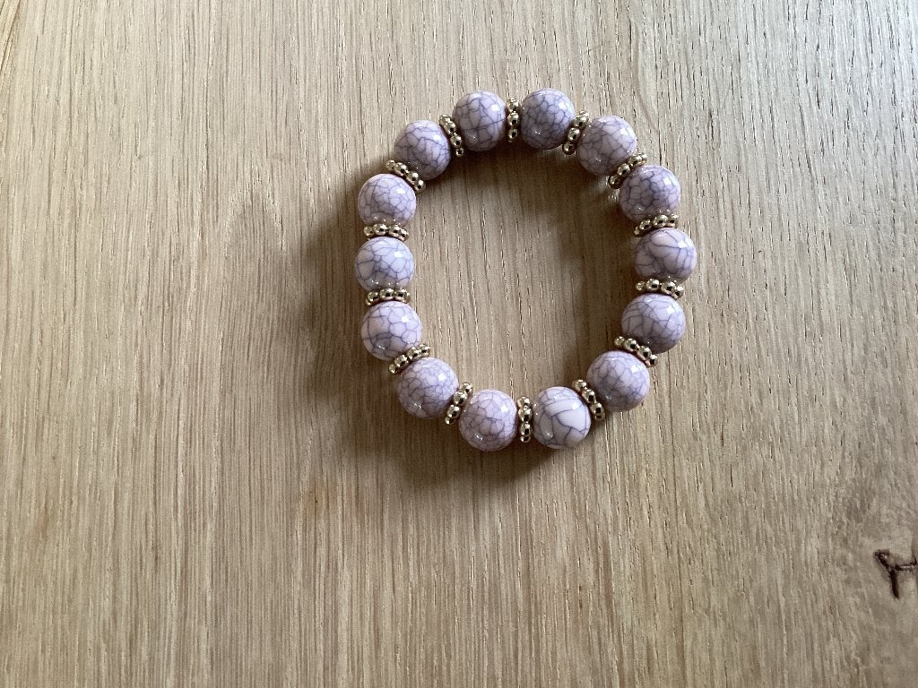Armband, Bijoux, Sacs & Beauté, Bracelets, Enlèvement ou Envoi, Comme neuf, Rose, Autres matériaux