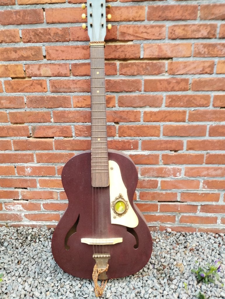Vintage Duitse archtop/parlor gitaar (jaren ’50/’60), Enlèvement, Utilisé