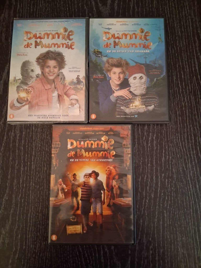 Dummie De Mummie 1-3, Alle leeftijden, Ophalen of Verzenden, Zo goed als nieuw, Film
