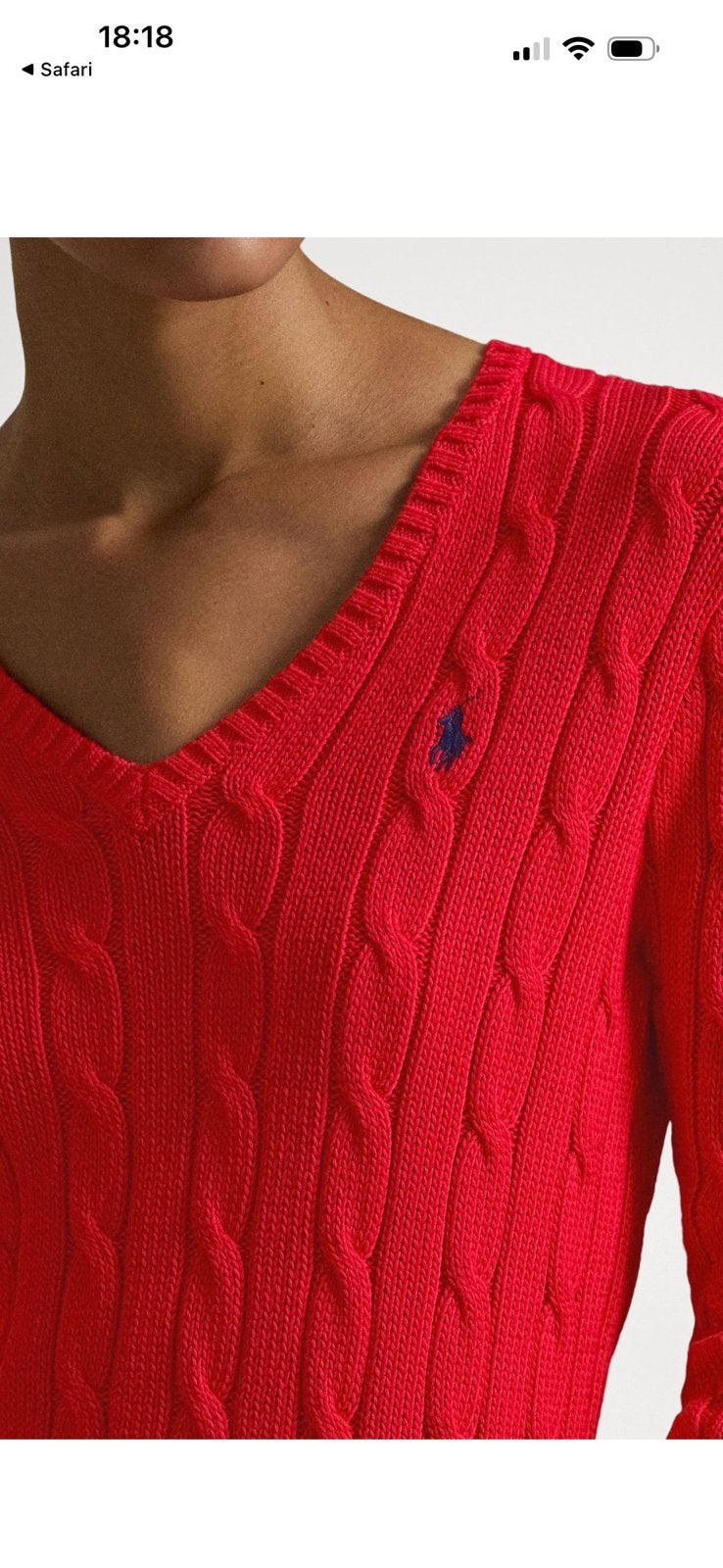Ralph Lauren ~ Kabeltrui, Vêtements | Femmes, Tops, Enlèvement ou Envoi, Comme neuf, Taille 36 (S), Rouge