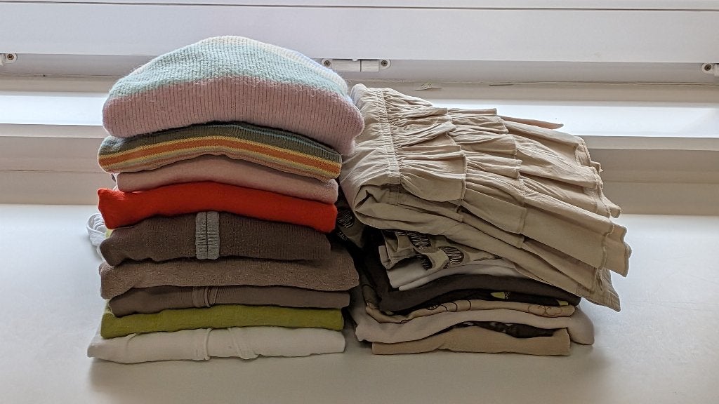 Pakket 24 stuks dameskledij Maat M, Kleding | Dames, Dames-kledingpakketten, Ophalen, Gedragen, Maat 38/40 (M)