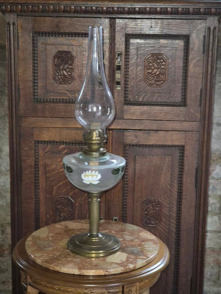 Olie lamp, Antiek en Kunst, Ophalen