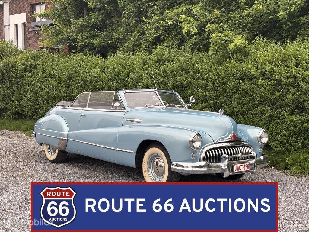 Buick Eight Cabriolet | 1947 | Route 66 Auctions, Auto's, Oldtimers, Bedrijf, Te koop, Buick, Benzine, Overige carrosserie, Handgeschakeld