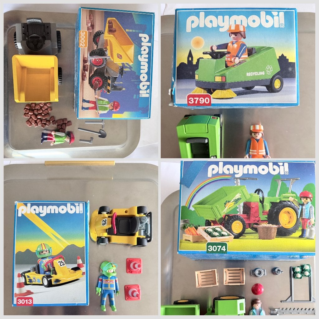 Playmobil  4 stuks   3002; 3790; 3074; 3013, Complete set, Voertuig, Ophalen of Verzenden, Zo goed als nieuw