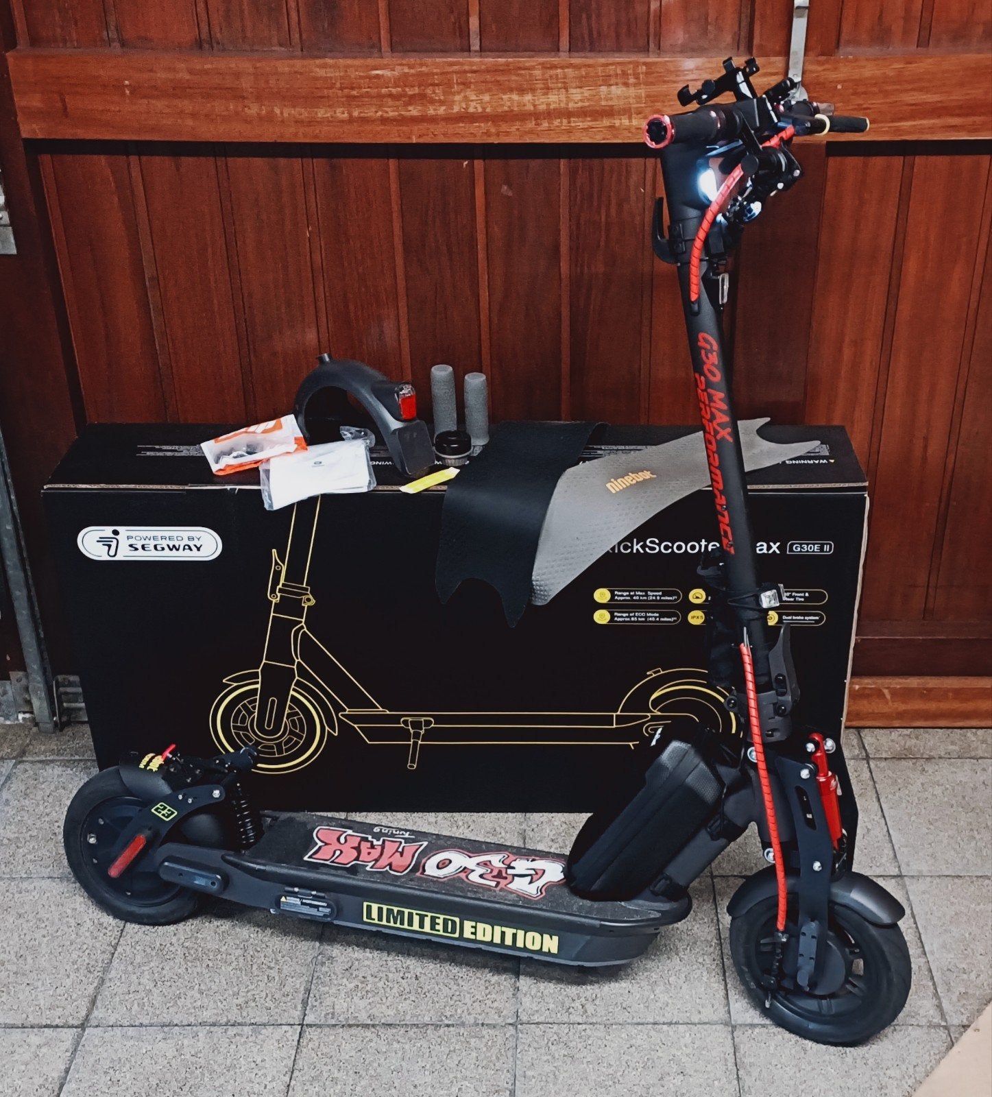 Segway G30 MAX!! met Monorim vering, Vélos & Vélomoteurs, Trottinettes, Enlèvement