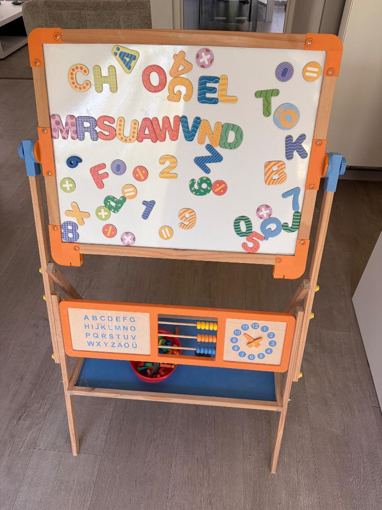 Houten krijt- en magneetbord, Kinderen en Baby's, Ophalen, Gebruikt