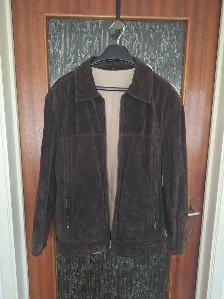 Veste vintage en cuir véritable, Vêtements | Hommes, Costumes & Vestes, Enlèvement, Comme neuf, Taille 52/54 (L), Brun
