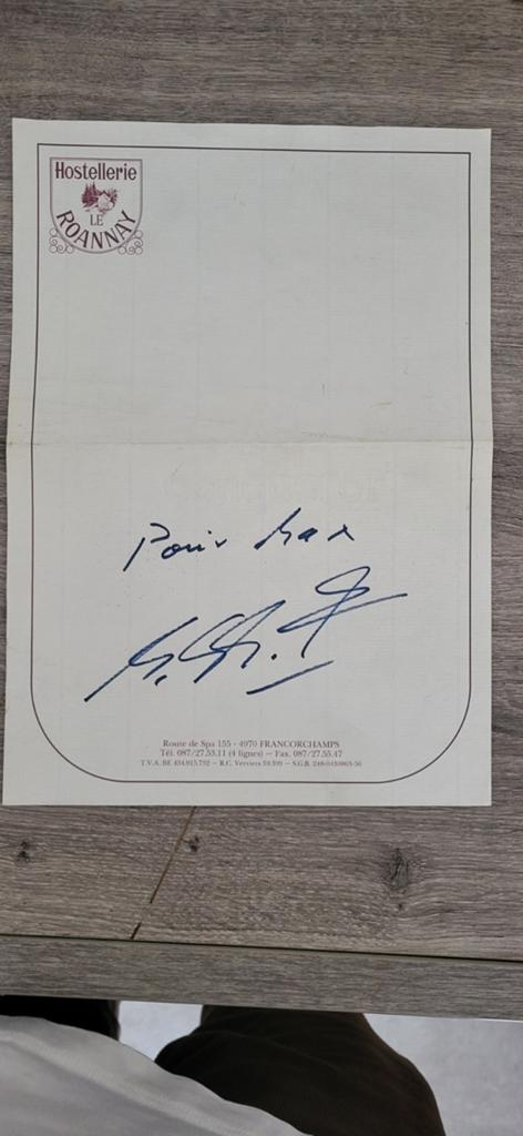 Autographe de michael schumacher, Verzamelen, Foto's en Prenten, Ophalen