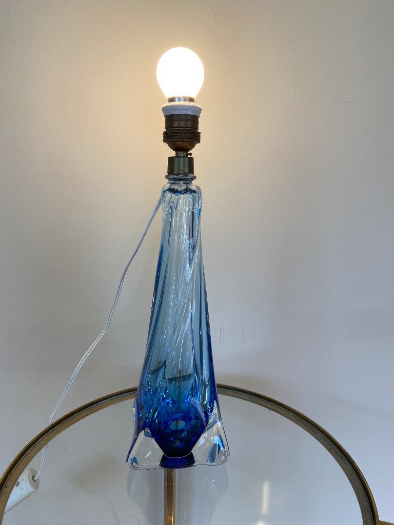 Lampe en cristal Val Saint Lambert, Enlèvement ou Envoi