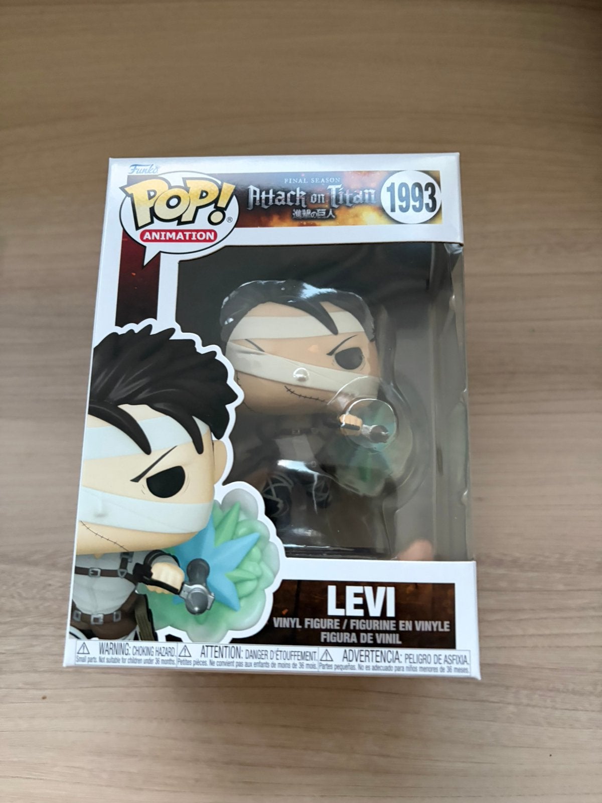 Levi #1993 Funko Pop! Attack on Titan – Final Season, Ophalen of Verzenden, Zo goed als nieuw