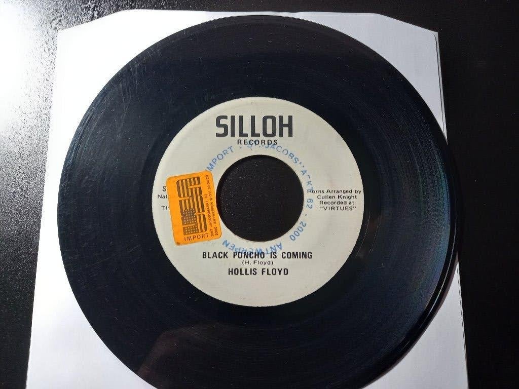 Hollis Floyd – Black Poncho Is Coming ' 7 " Popcorn ", Enlèvement ou Envoi, Funk, 7 inch, Utilisé