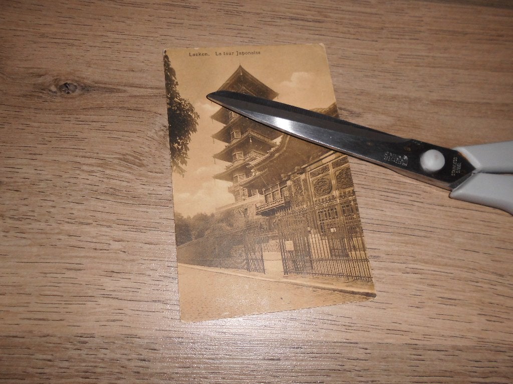 CPA-postkaart Brussel Laken de Japanse toren, Ophalen of Verzenden