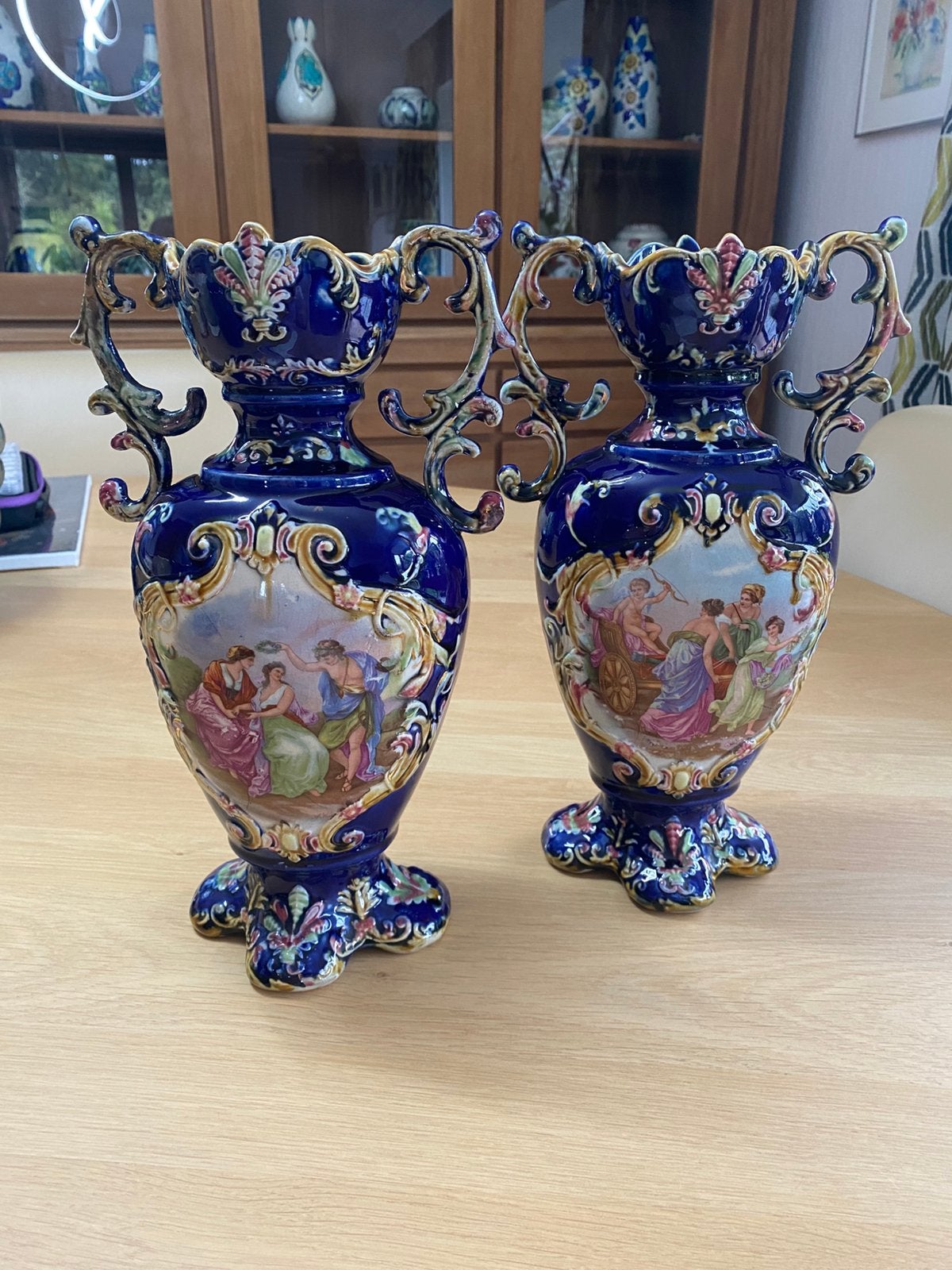 Lot de deux vases fin 19 eme siecle, Enlèvement ou Envoi