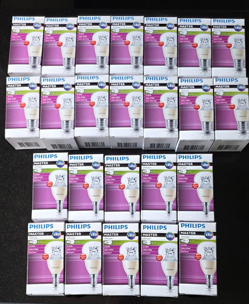 Philips master LEDluster 6w E14 en E27 dimbaar 2200K - 2700, Ophalen of Verzenden