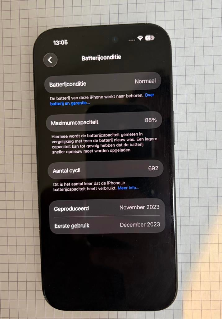 Iphone 15 - goede conditie, Télécoms, Téléphonie mobile | Apple iPhone, 128 GB, IPhone 15, 88 %, Comme neuf