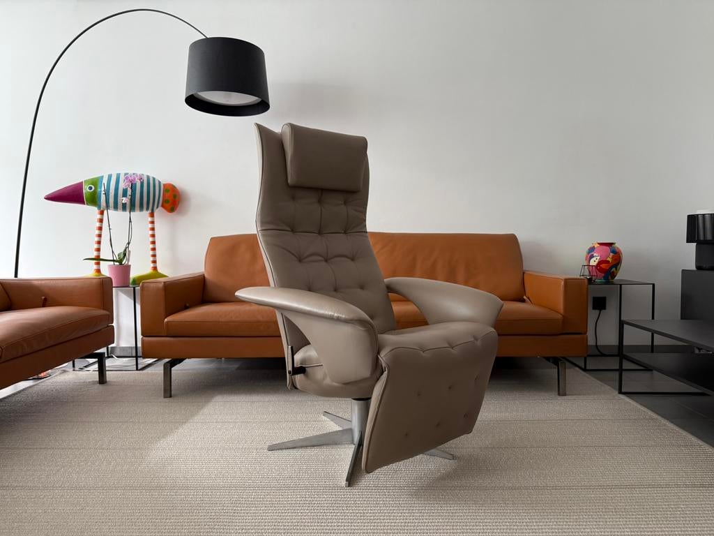 Jori Square Mono-Move Relax (Showroommodel), Huis en Inrichting, Fauteuils, Ophalen of Verzenden, Zo goed als nieuw, Leer, Leolux durlet benz vitra hukla stressless minotti fritz hansen