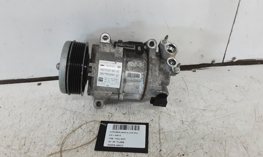AIRCO POMP Citroën Berlingo Multispace (9827529180), Gebruikt, Citroën, Mevr. I. Hauben, Rue de l'Espoir 34 34
4030  GRIVEGNÉE, BE