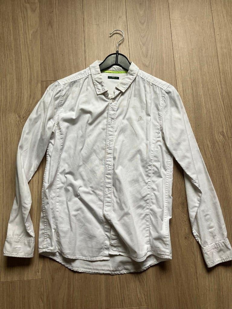Wit (uniform) hemd, Ophalen of Verzenden, Gebruikt, Jongen of Meisje, Overhemd of Blouse