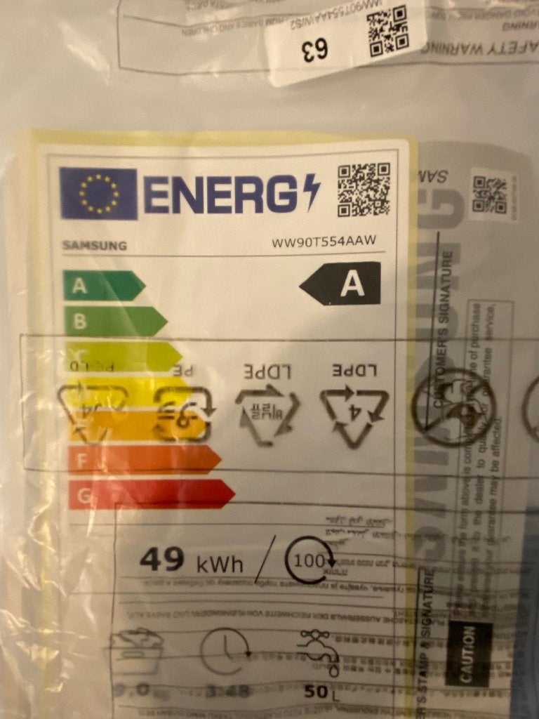 lave, Electroménager, Lave-linge, Comme neuf, Enlèvement