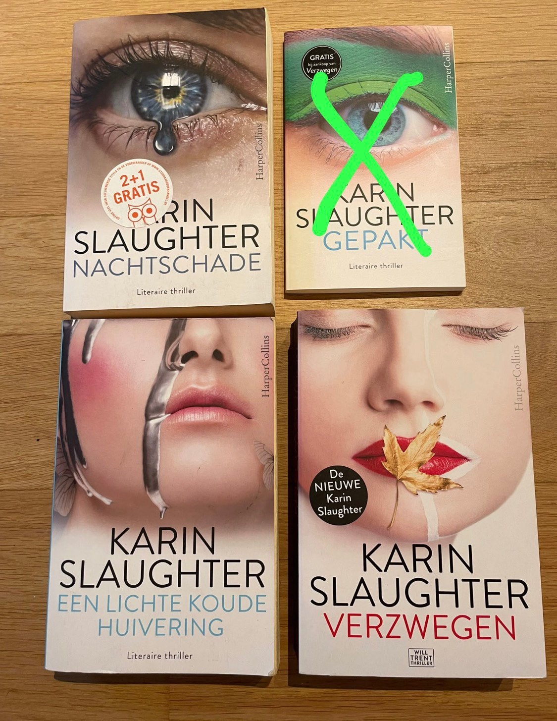 Pakket Karin Slaughter 3 boeken, Ophalen of Verzenden, Zo goed als nieuw