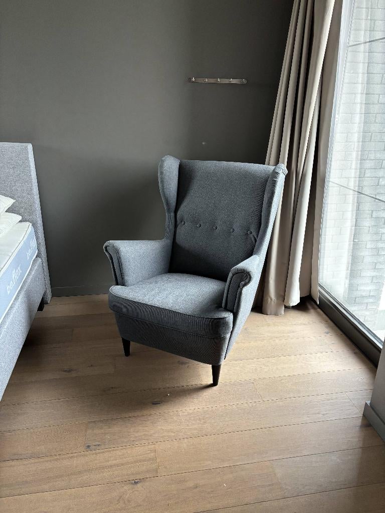 Fauteuil IKEA - STRANDMON, Huis en Inrichting, Fauteuils, Gebruikt, Stof, Ophalen