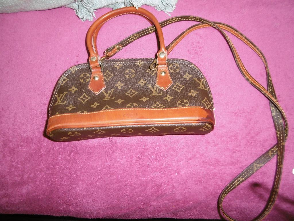 klein handtasje, louis vuiton, gebruikt, Overige merken, Gebruikt, Bruin, Ophalen of Verzenden