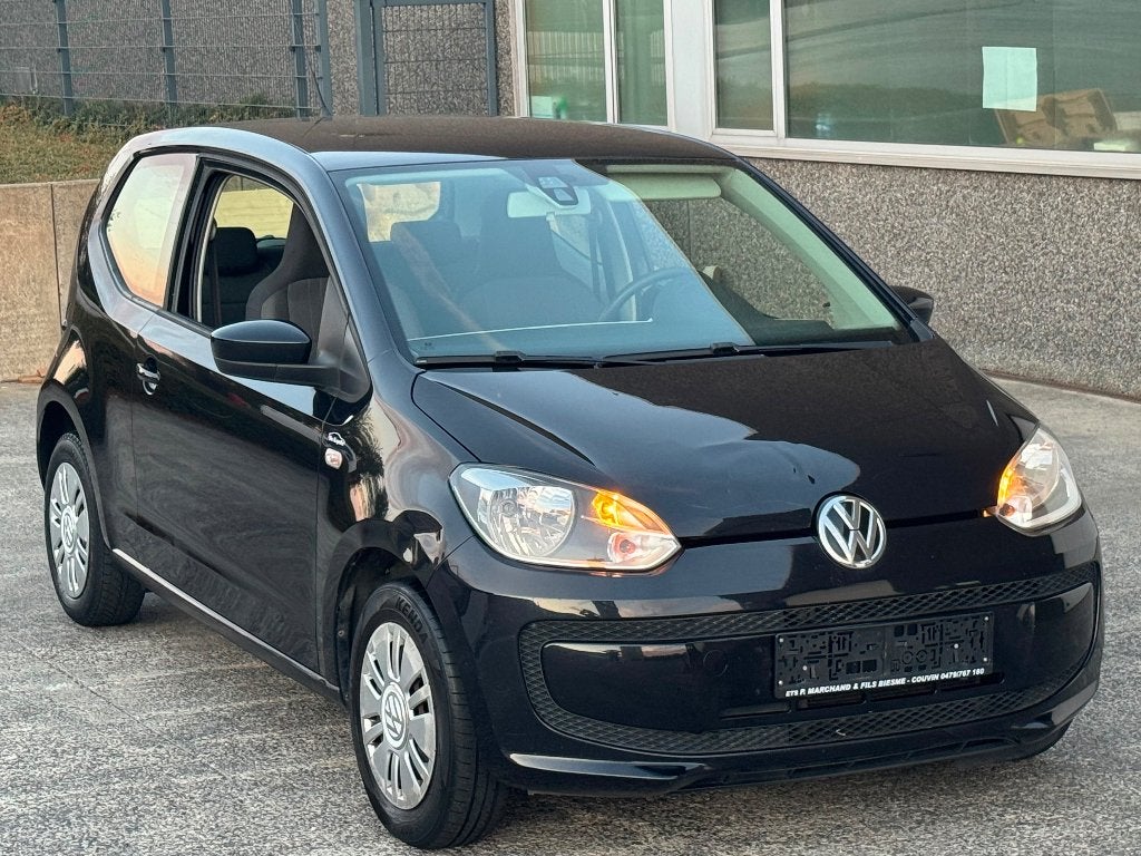 Vw UP 1.0i ESSENCE AİRCO 2012MODEL EURO5, Auto's, Volkswagen, Euro 5, Up!, Zwart, Handgeschakeld