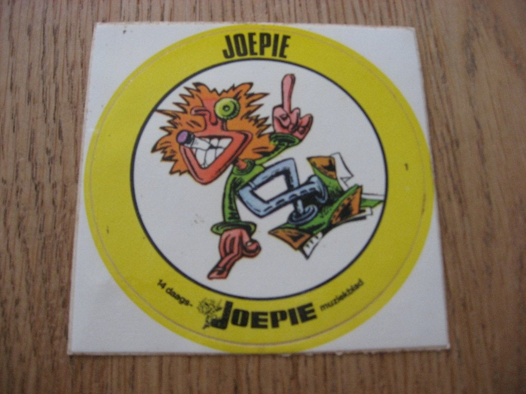 Joepie muziekblad Sticker, Verzamelen, Ophalen of Verzenden, Nieuw, Bedrijf of Vereniging