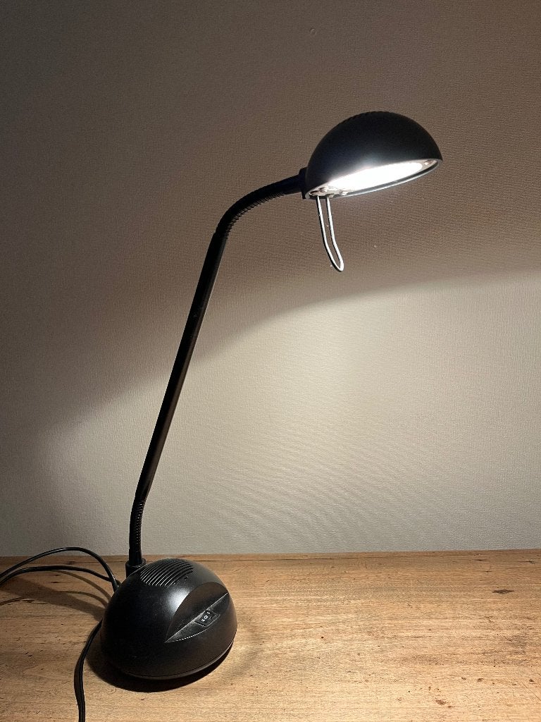 Degelijke bureaulamp, Ophalen, Zo goed als nieuw, Zwart, Industrieel