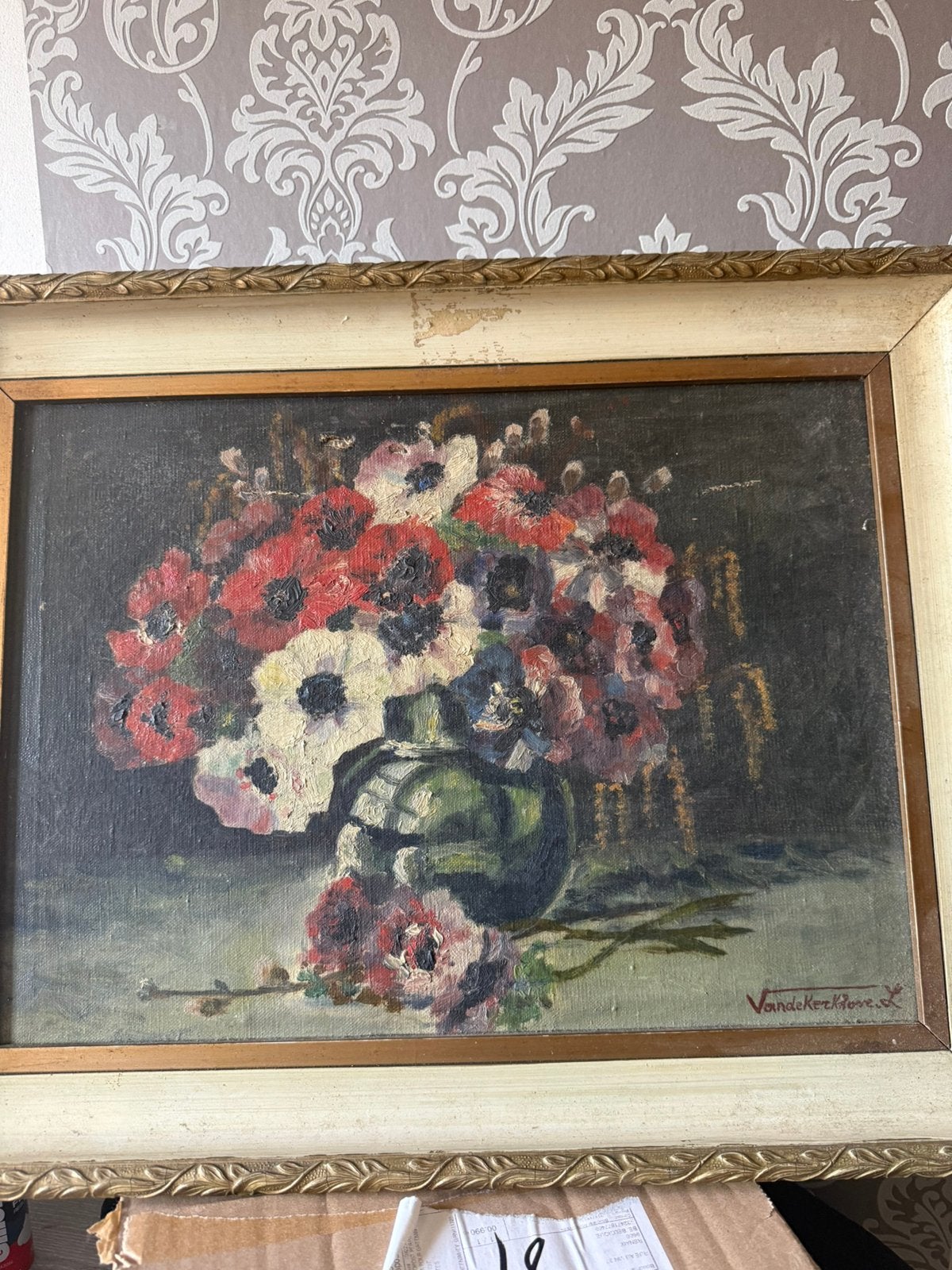 Peinture signée, Enlèvement, Toile
