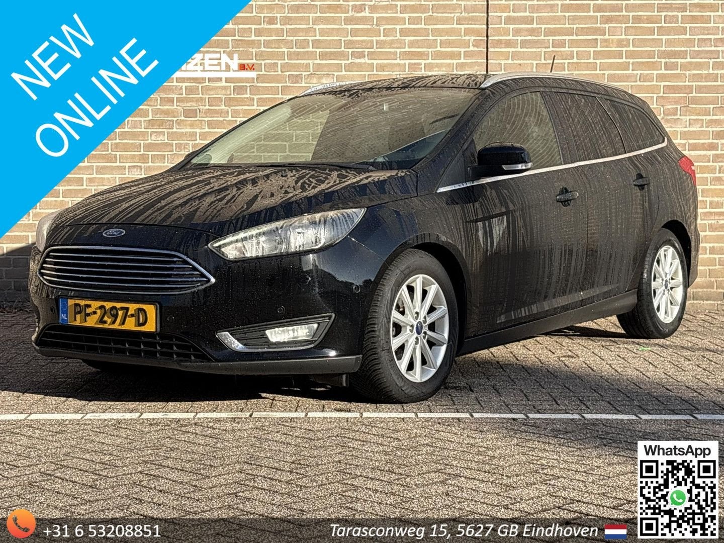 Ford Focus Wagon 2.0 TDCI Titanium, Start-stop-systeem, Zwart, 115 g/km, Bedrijf