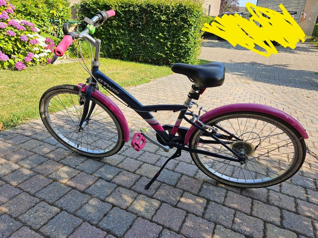 Meisjesfiets 24inch, Fietsen en Brommers, Fietsen | Meisjes, Ophalen, B-Twin, Versnellingen, Schijfrem