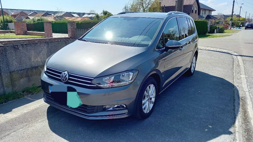 Volkswagen Touran 1.6 Diesel Highline met trekhaak, Autos, Argent ou Gris, Achat, Euro 6, Alcantara