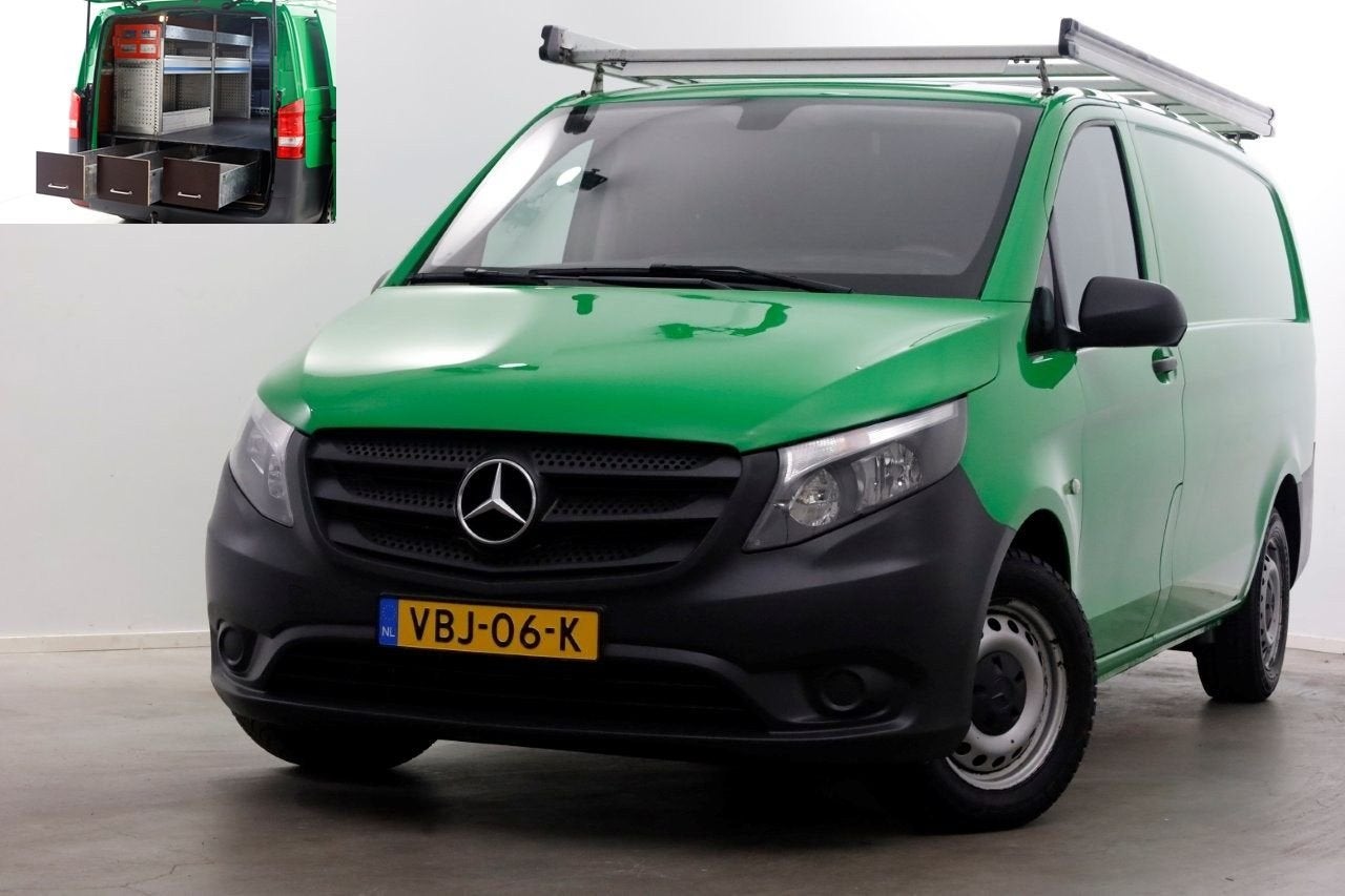 Mercedes-Benz Vito 111 CDI 115pk Lang Airco/Camera/Inrichtin, Auto's, Mercedes-Benz, Bedrijf, Onderhoudsboekje, Te koop