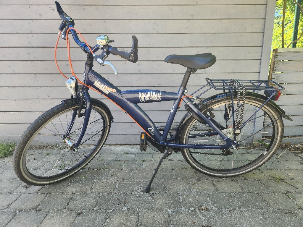 Terug naar school ? 24 inch fiets met bagagedrager en slot, Ophalen, Velgrem, Versnellingen, BikeFun Kids (BFK)