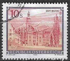 Oostenrijk 1988 - Yvert 1744 - Abdijen en Kloosters (ST), Verzenden, Gestempeld