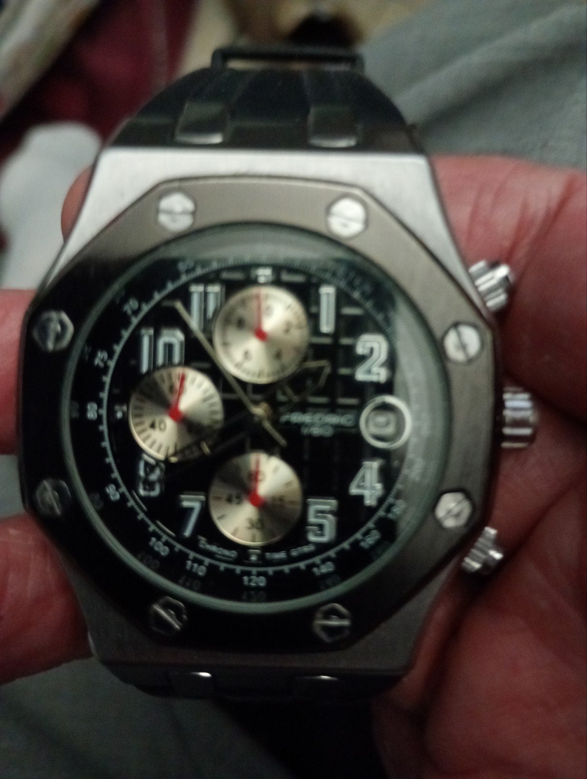 Montre pour homme Frederic Qwatz noire, Montre-bracelet, Autres marques, Enlèvement, Synthétique
