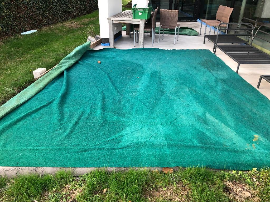 Kunststofgras (tapijt), Tuin en Terras, Ophalen, Gebruikt