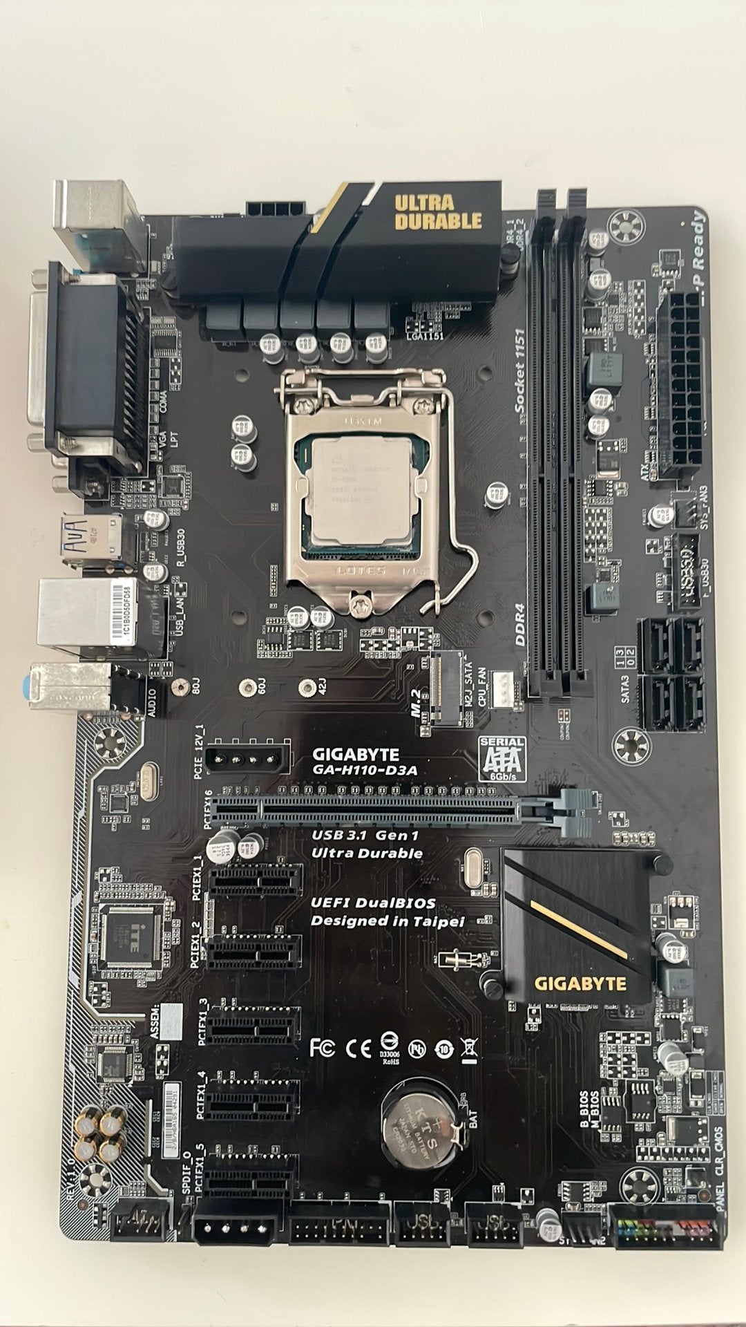 Moederbord+cpu, Computers en Software, Moederborden, Ophalen, Zo goed als nieuw