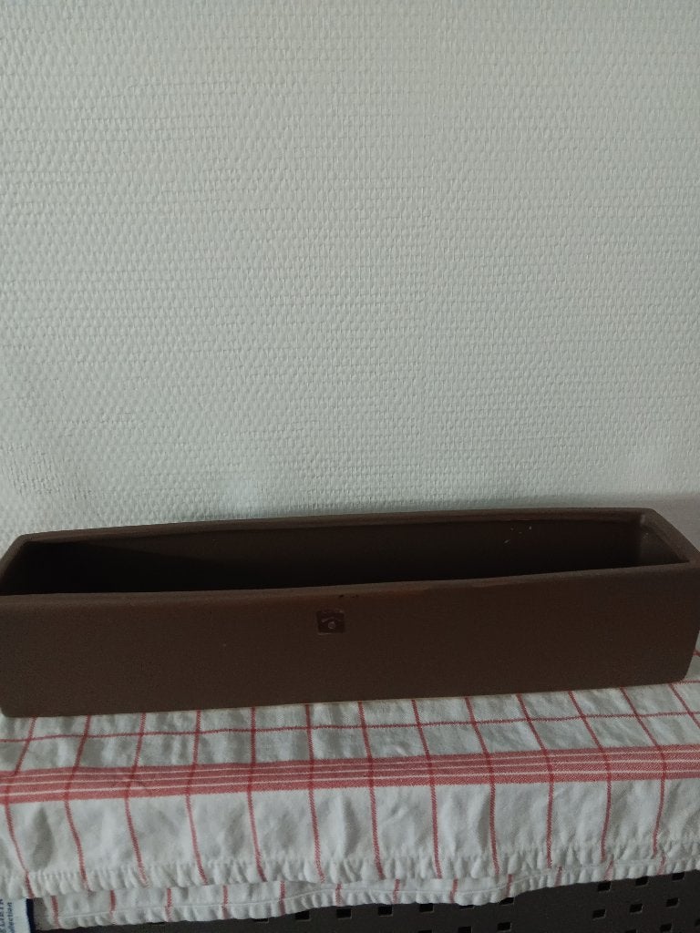 Lange bloempot in zeer mooie staat H 9 cm L 42 cm, Tuin en Terras, Ophalen, Overige materialen, Binnen, Zo goed als nieuw