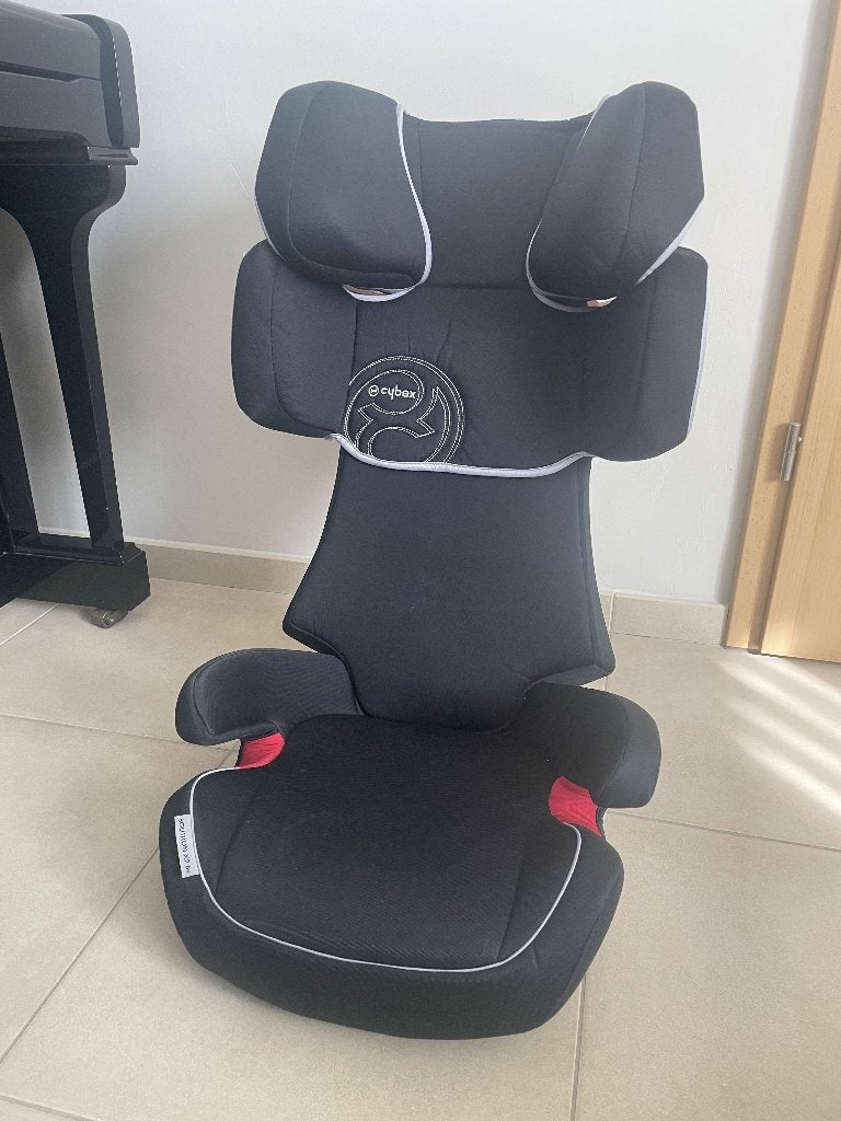 Siège auto Cybex Solution X2-Fix ISOFIX – Noir – Bon état, Autres marques, Dossier amovible, 15 à 36 kg, Enlèvement