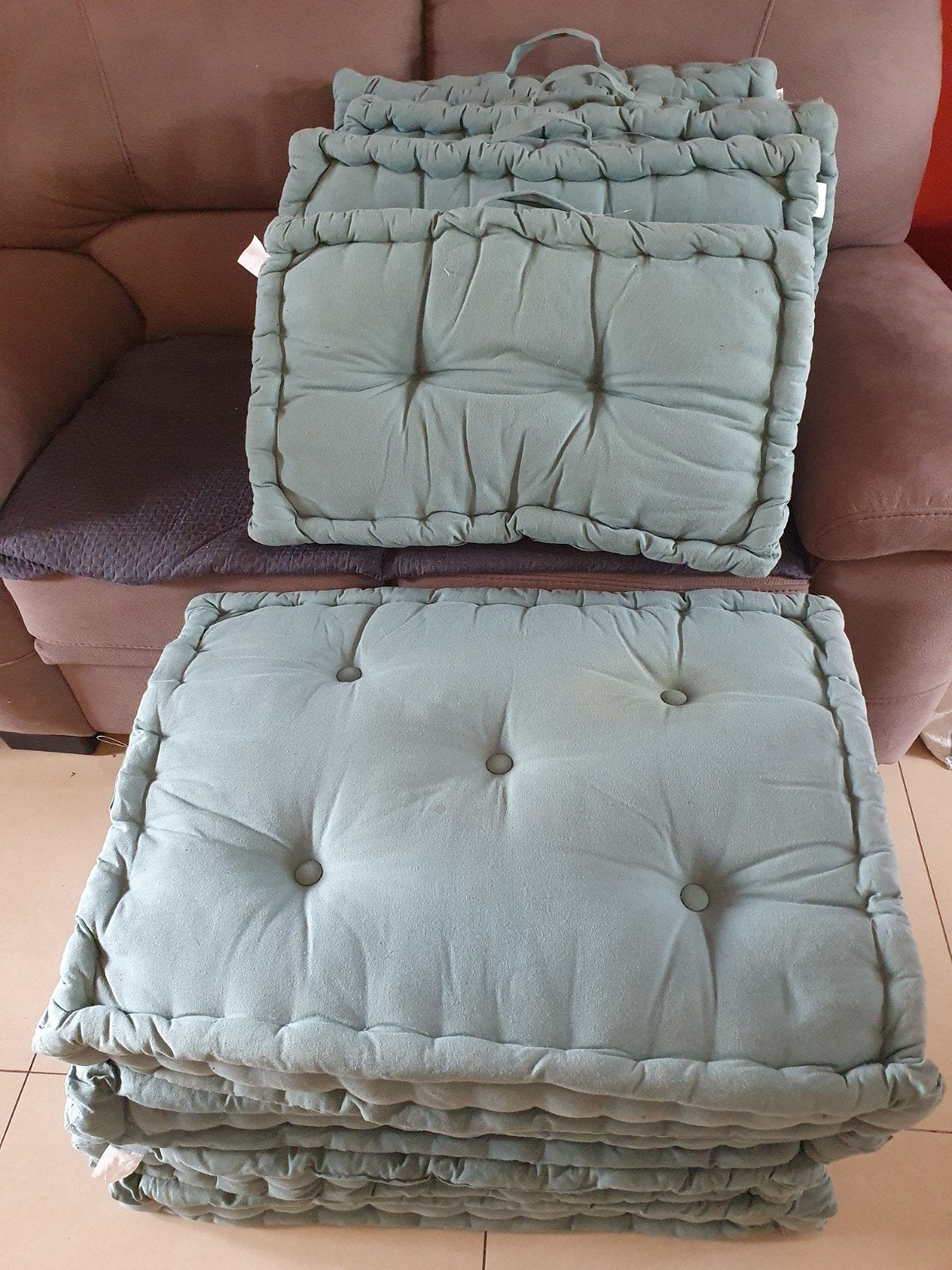 Lot de 8 coussins extérieur, Jardin & Terrasse, Enlèvement, Utilisé