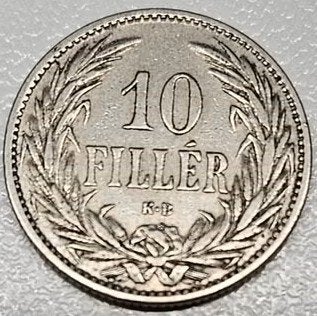 Hongarije : 10 Filler 1894 KM#482 Ref 16901, Postzegels en Munten, Ophalen of Verzenden, Hongarije, Losse munt