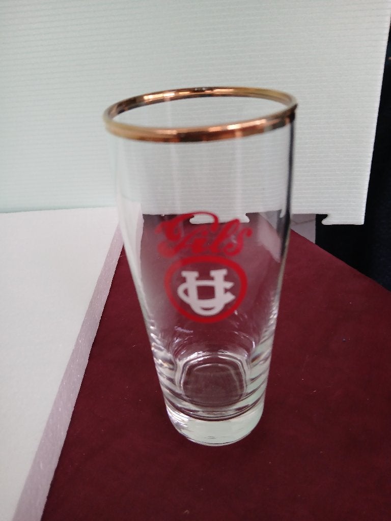 Ancien verre PILS UC de la Brie des coopérateurs, Enlèvement ou Envoi, Comme neuf, Verre ou Verres, Autres marques