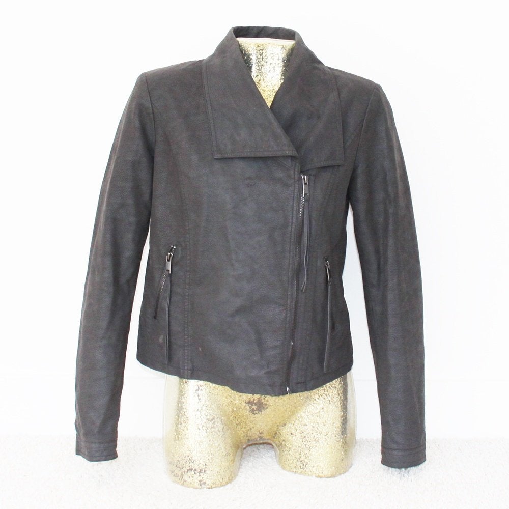 Magnifique veste en cuir Vero Moda (M) €55, -, Taille 38/40 (M), Gris, Vero Moda, Comme neuf