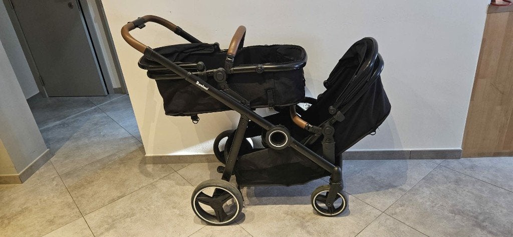 Poussette jumeaux, Enfants & Bébés, Enlèvement, Comme neuf, Poussette ou Buggy