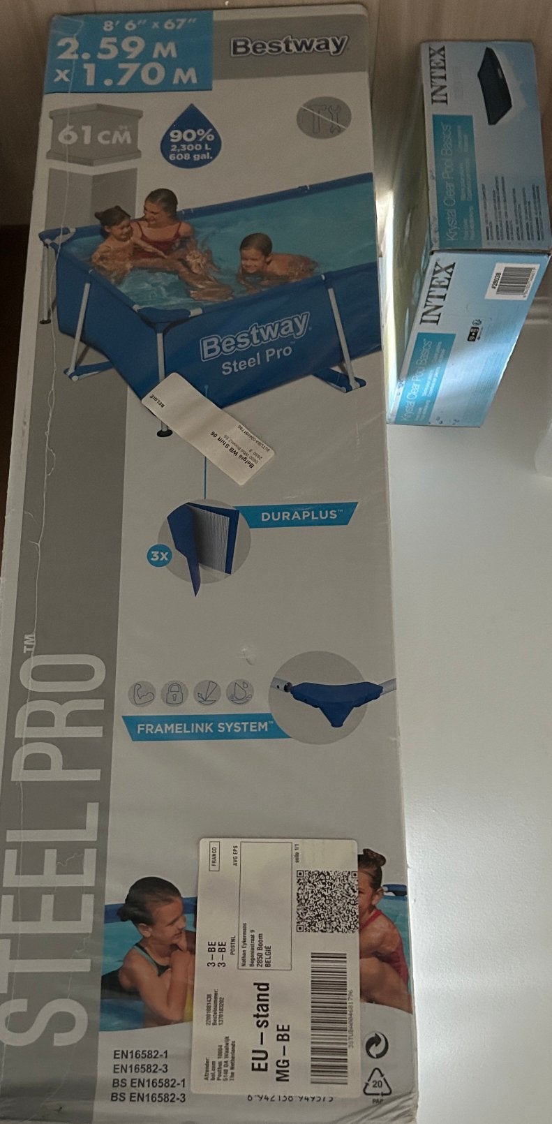 Zwembad Bestway met cover, Ophalen of Verzenden, Nieuw, Opzetzwembad