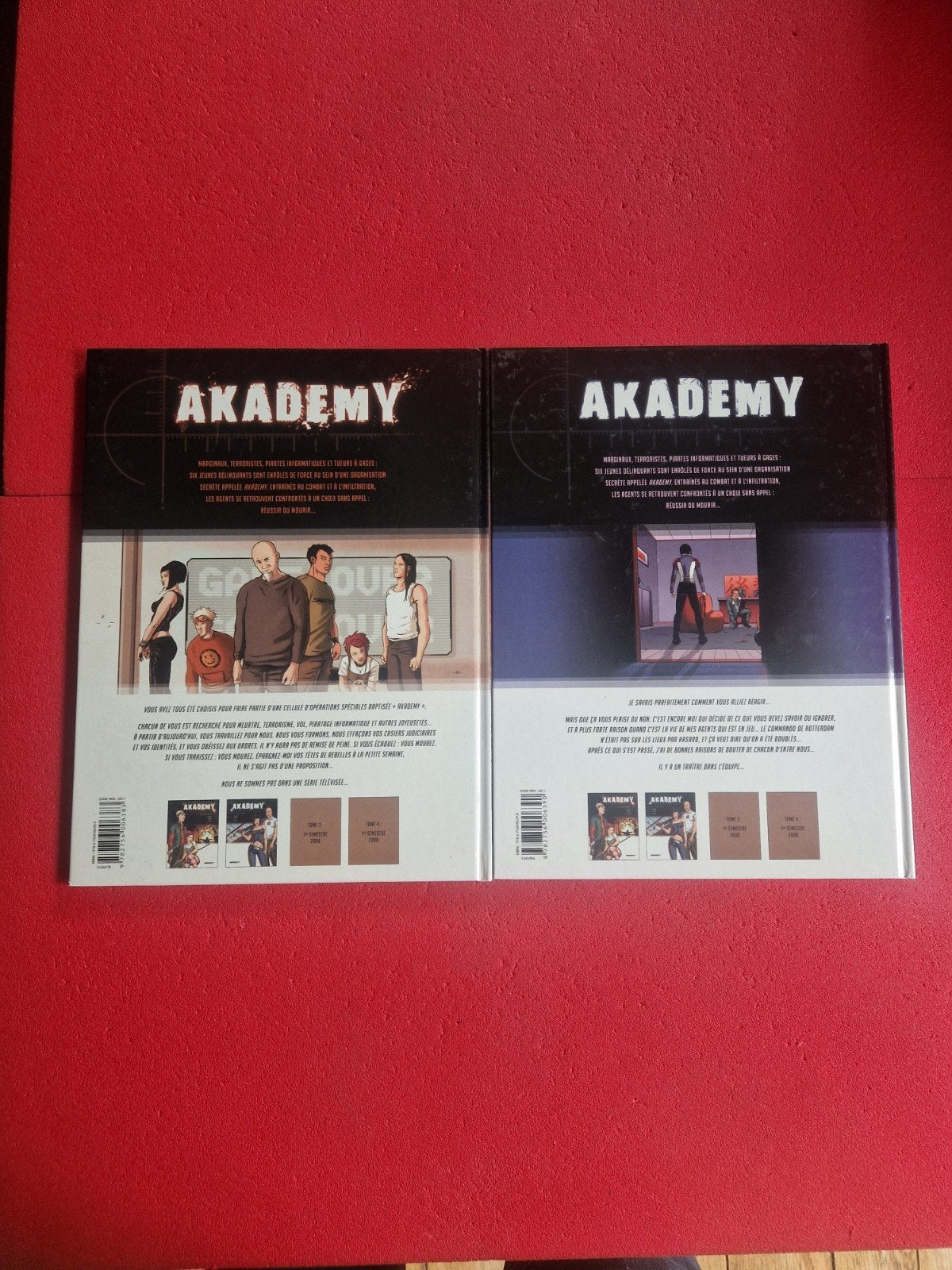 lot de 2 bd akademy 1 et 2,EO, Enlèvement ou Envoi