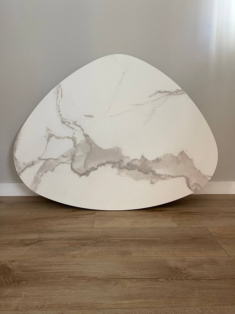 Designer marble-effect ceramic countertop, perfect condition, Maison & Meubles, Tables | Tables de salon, Comme neuf, 50 à 100 cm
